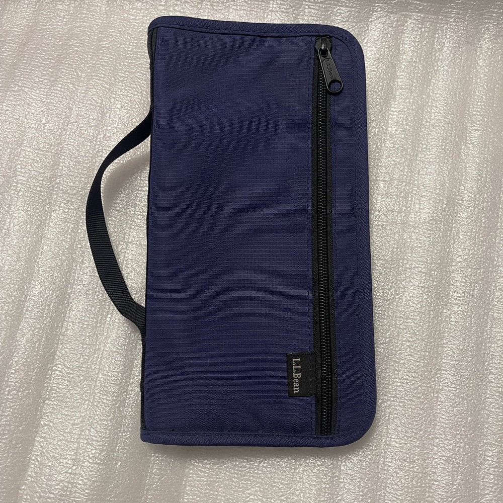 LL Bean Navy Blue Long Wallet / Travel Organizer – Multi-Use Holder (LLB#0VQ40) - Picture 14 of 17